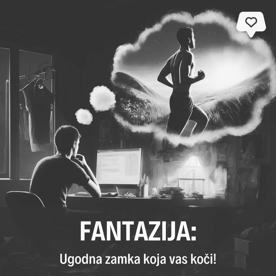 Može li fantaziranje pružiti potrebnu energiju za ostvarenje vaših ciljeva? Odgovor je, nažalost, negativan. Istraživanja pokazuju da fantazije kradu energiju koja vam je potrebna za postizanje vaših ciljeva. Budite realni. Ne možete istovremeno postati vrhunski kuhar, bodybuilder i haker, osim ako niste lik iz nekog romana ili filma. Iako je zabavno zamišljati sebe u novom, idealiziranom obliku—10 kg lakšim, 50 tisuća eura bogatijim, kako putujete svijetom i govorite 5 jezika —samo maštanje neće vas približiti ostvarenju tih snova. Ono što vodi do cilja jest detaljan plan i svakodnevno, sustavno djelovanje. Cilj bez plana, samo je puka želja. Zato je potreban svakodnevan i postojan rad kako bi kroz vrijeme materijalizirali svoje snove u stvarnost